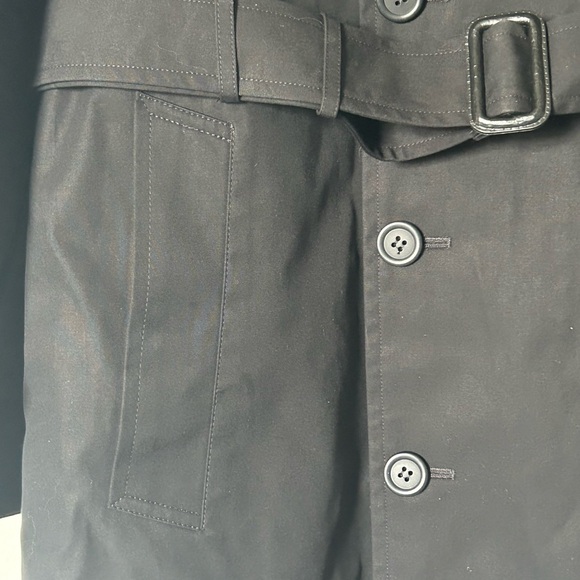 🔥🆕🔥 Anchor Uniform Black Double Breasted Trench Coat - 44R - Thinsulate Lining - Picture 5 of 11
